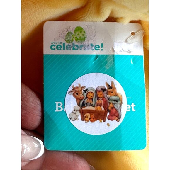 Baby Giraffe Security Lovey Plush Yellow Gray Knotted Sewn Eyes Rattle Toy Gift - Picture 5 of 5